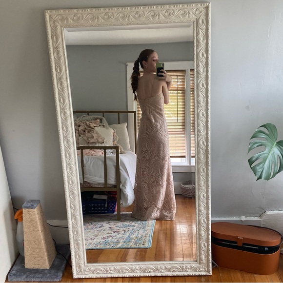 Jenny Yoo blush beaded bridesmaid dress - Picture 2 of 5